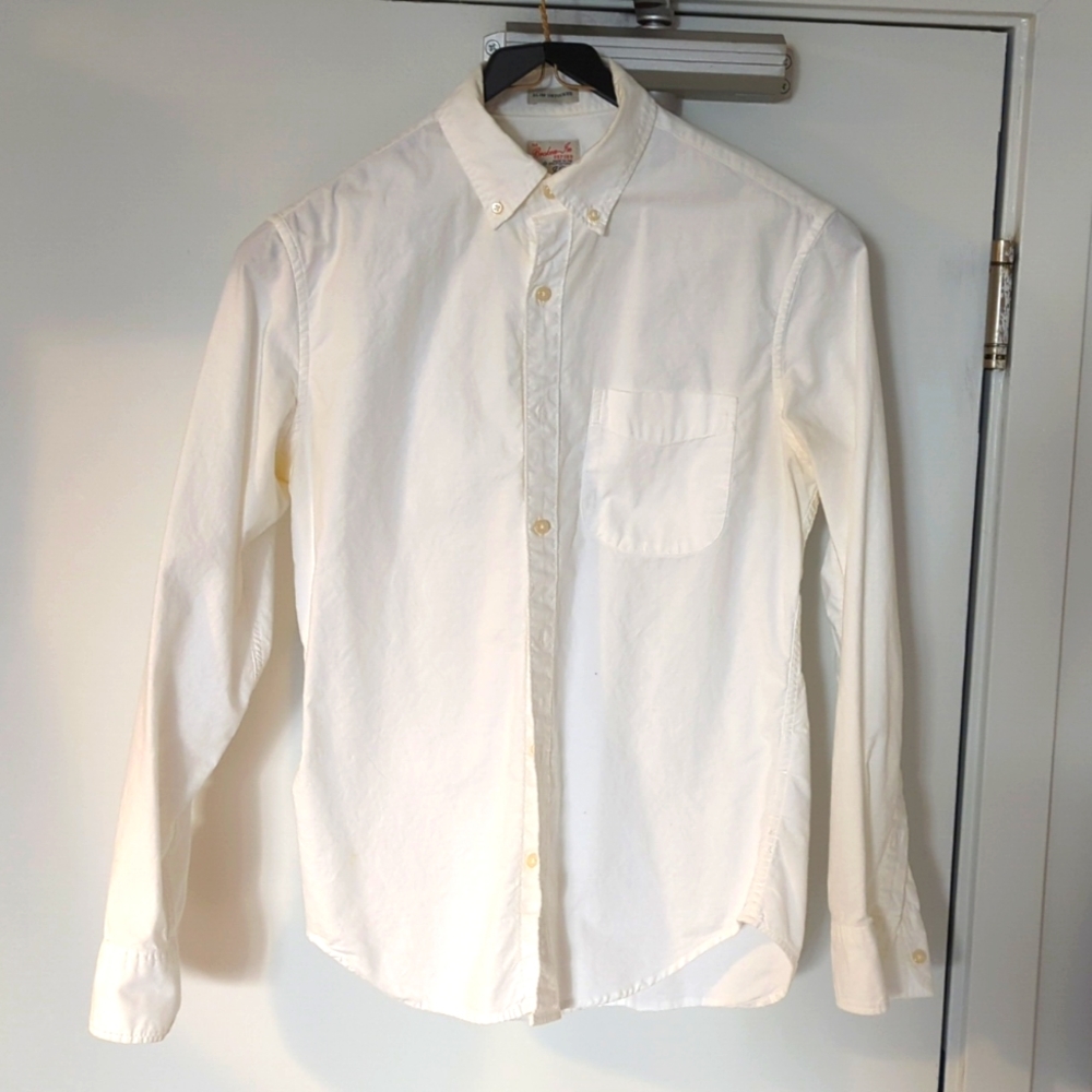 White Oxford Shirt, Slim Small
